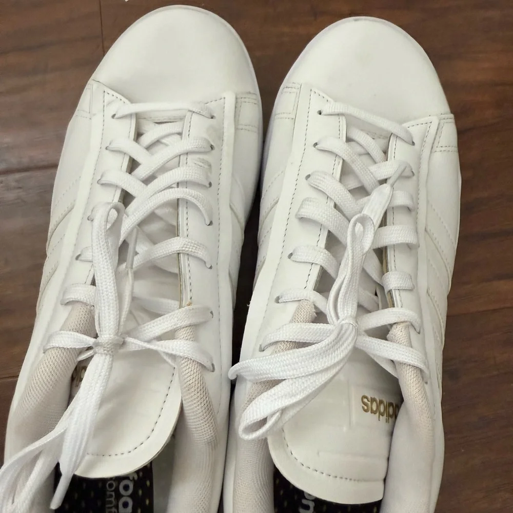 Adidas Men's Grand Court Alpha Trainers White and Navy Sneakers-Size 13